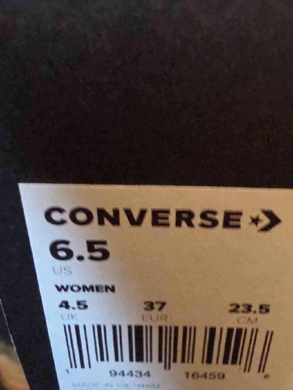 Converse All-Star Women's / Kids Low Top Sneakers - Blue Gingham and White - Picture 3 of 3